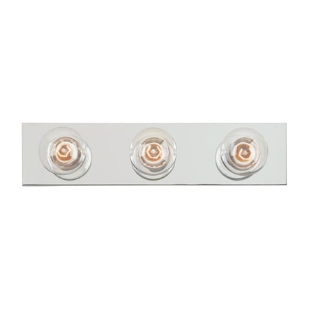 Westinghouse Westinghouse Silver 3 lights Incandescent Bathroom Bar Fixture Wall Mount 66406